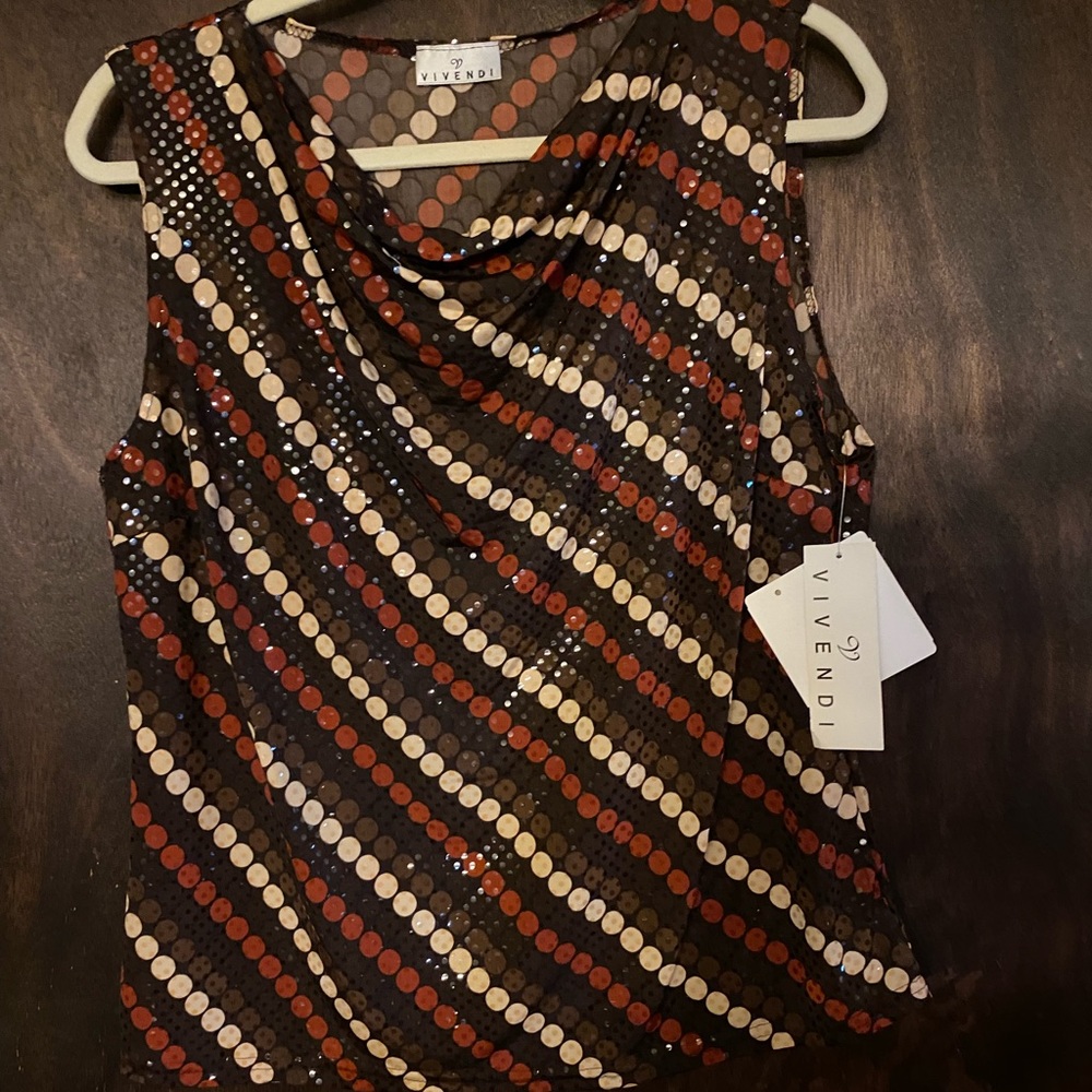 Vivendi Cowl Neck Blouse